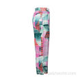 Women Popular Colorful Geometric Print Straight Pants